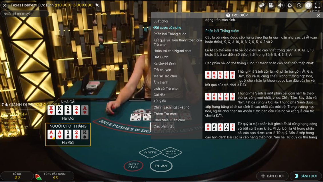 cách chơi game pocker online