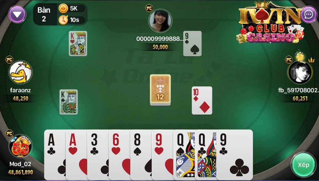cách chơi phỏm 9 cây iwin club