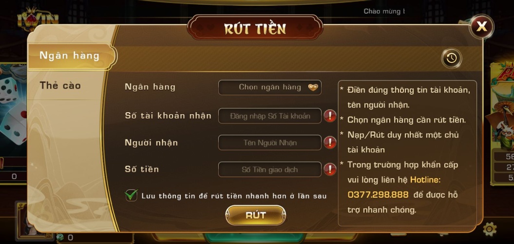 Cổng game rút tiền nhanh nhất iwin club