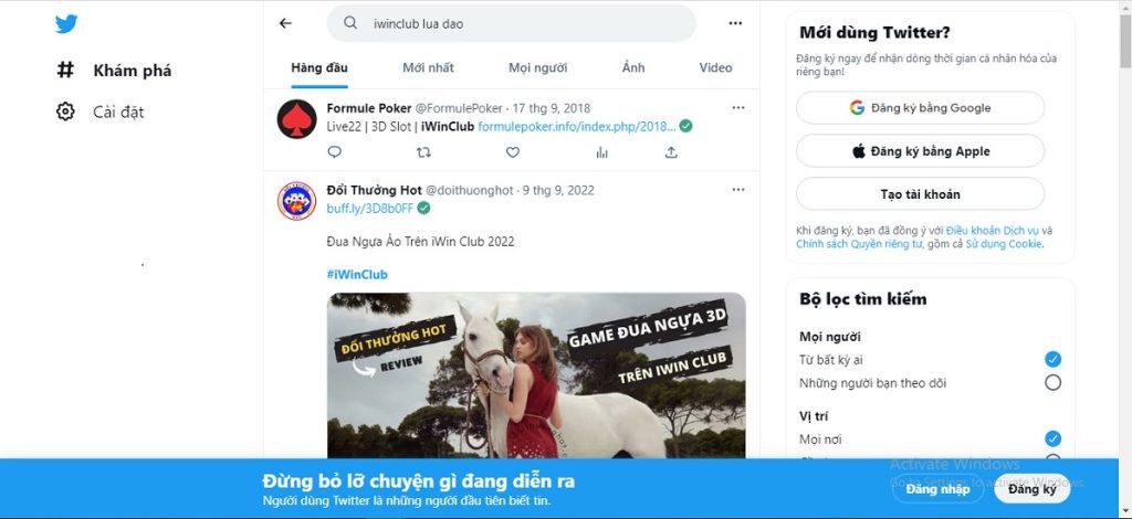 thực hư việc iwinclub lừa đảo người chơi trên twitter, game iwin lừa đảo